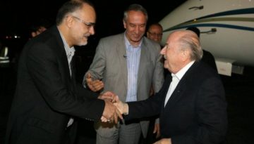 Sepp Blatter visita Teherán inaugura, por primera conferencia internacional