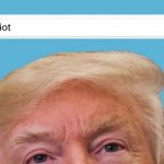 Tendrás fotos de Donald Trump si buscas en Google “idiota”